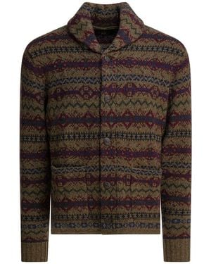 RRL Wool Cardigan - Brown