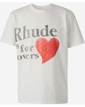 Rhude Lovers Slub T-Shirt - White
