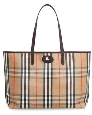 Burberry Highlands Media Tote Bag - White