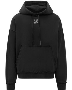 M44 LABEL GROUP 44 Label Group Hoodie With Embroidered Logo - Black