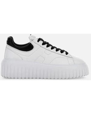 スニーカー HOGAN Hogan Hyperlight Sneakers - Hogan - Leather - White Hogan Hyper Light Sneaker Blue Leather Memory Foam Luxury