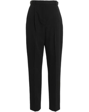 Tory Burch Wool Twill Pants - Black