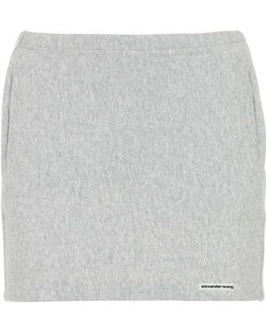 T By Alexander Wang Stretch Mini Skirt - Grey