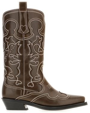 Ganni Boots - Brown