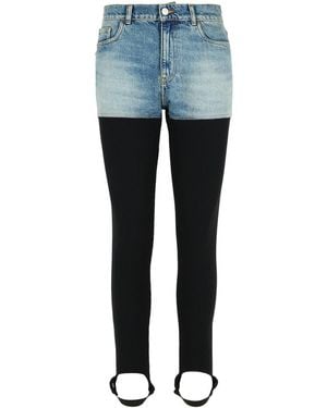 Coperni Two-Tone Organic Cotton Pantaloe - Blue
