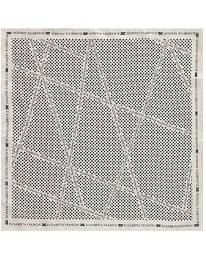 Elisabetta Franchi Butter Pois Foulard Scarf - Grey