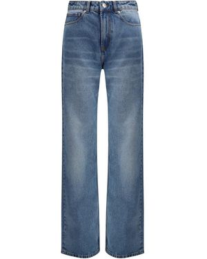 Ami Paris Wide Leg Jeans - Blue