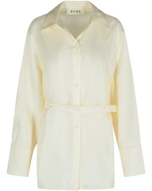 Rohe Cream Silk Shirt - White