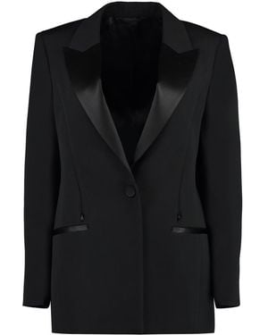 Givenchy Elegant Wool Single-Breasted Blazer - Black