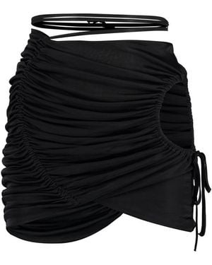 ANDREADAMO Draped Skirt - Black