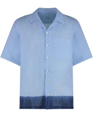 120% Lino Linen Shirt - Blue