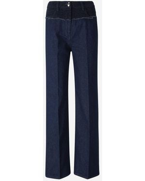 Givenchy Buclé Panel Jeans - Blue