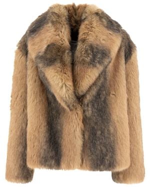 BB COUTURE "Sherman" Faux-Fur Coat - Brown