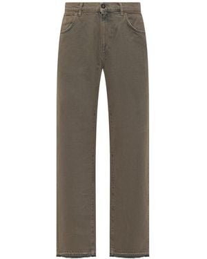 AMISH Straight-Legged Trousers - Grey