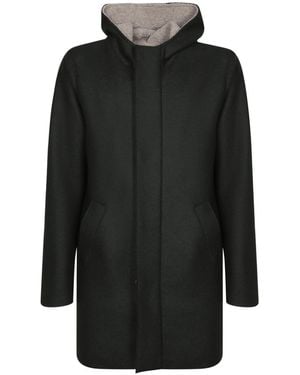 Harris Wharf London Three-Quarter Coats - Black