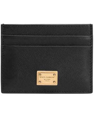 Dolce & Gabbana Leather Card Holder - Black