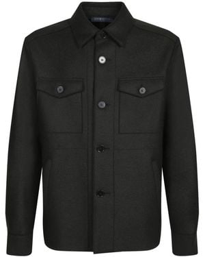 Harris Wharf London Shirts - Black