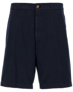 Brunello Cucinelli Cotton Bermuda Shorts - Blue