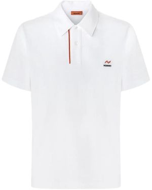Missoni Polo Shirt With Embroidered Logo - White