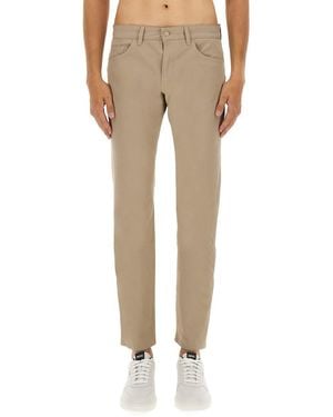 BOSS Twill Trousers - Natural