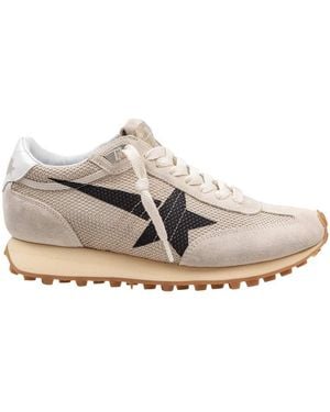 Golden Goose Mesh And Suede Sneakers - White