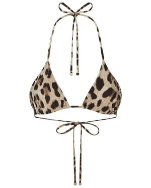 Dolce & Gabbana Triangle Bikini Top - Metallic