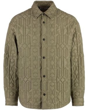 Palm Angels Nylon Overshirt - Green
