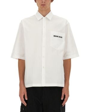 Moschino Upsidedown Logo Shirt - White
