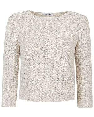 Base London Cotton Blend Jumper - White