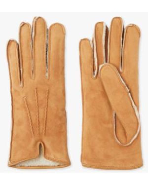 Mario Portolano Suede Gloves - Natural