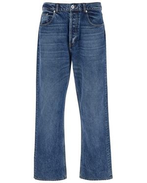 JW Anderson Five Pocket Jeans With Logo Patch On The Back - Blue