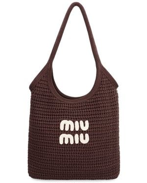 Miu Miu Ivy Tote Bag - Purple