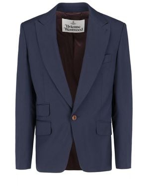 Vivienne Westwood Virgin 'One Button' Blazer - Blue