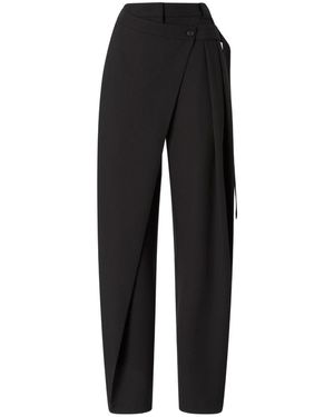 パンツ PINKO Women Straight Pants 102861 A213Z99 Black Pinko women's pants in wool twill 103701a1xx Black