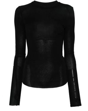 Thom Krom Round Neck Jumper Clothing - Black