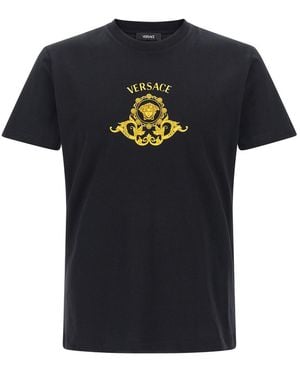 Versace 'Hall Of Heroes Crest' T-Shirt - Black