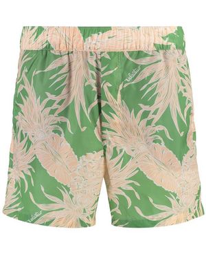 Valentino Garavani Printed Swim Shorts - Green