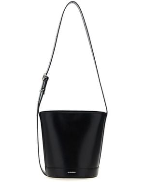 Jil Sander 'Cannolo Bucket' Shoulder Bag - White