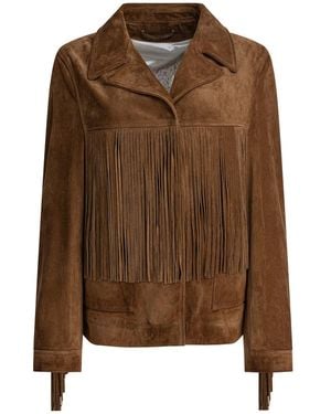 Golden Goose Journey W's Jacket With Fringes - Brown