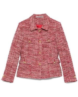 Tagliatore Tweed Jacket - Red