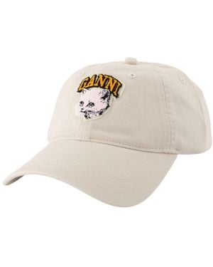 Ganni Cat Cap - Natural