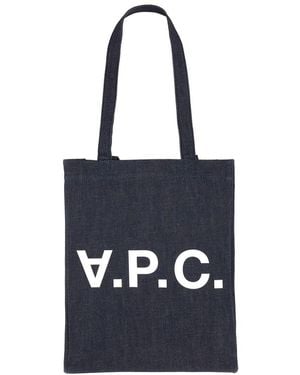 A.P.C. Denim Tote Bag - Blue
