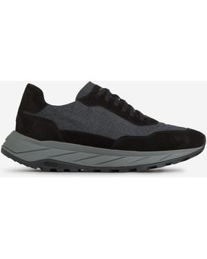 Henderson Suede Falcon Trainers - Black