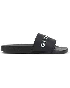Givenchy Slide Flat Sandals - Black