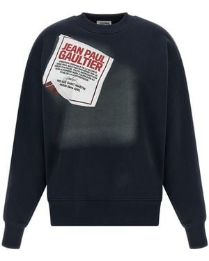 Jean Paul Gaultier The Gaultier Label Sweatshirt - Blue