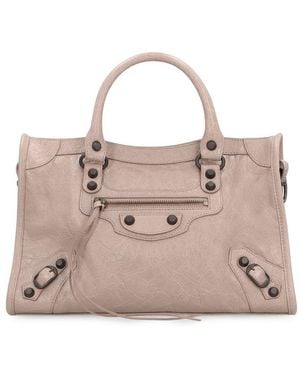 Balenciaga Le City Small Leather Bag - Pink