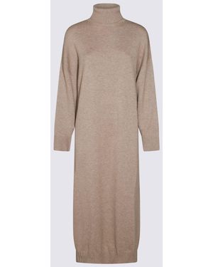 Brunello Cucinelli Wool Dress - Natural