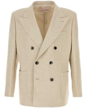 Valentino Garavani Jackets And Vests - Natural