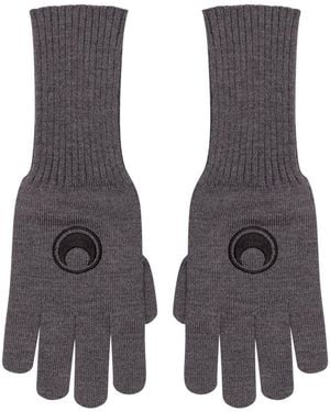 Marine Serre Long Gloves - Gray