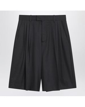 6397 Bermuda 3-Pleat Asphalt In - Black